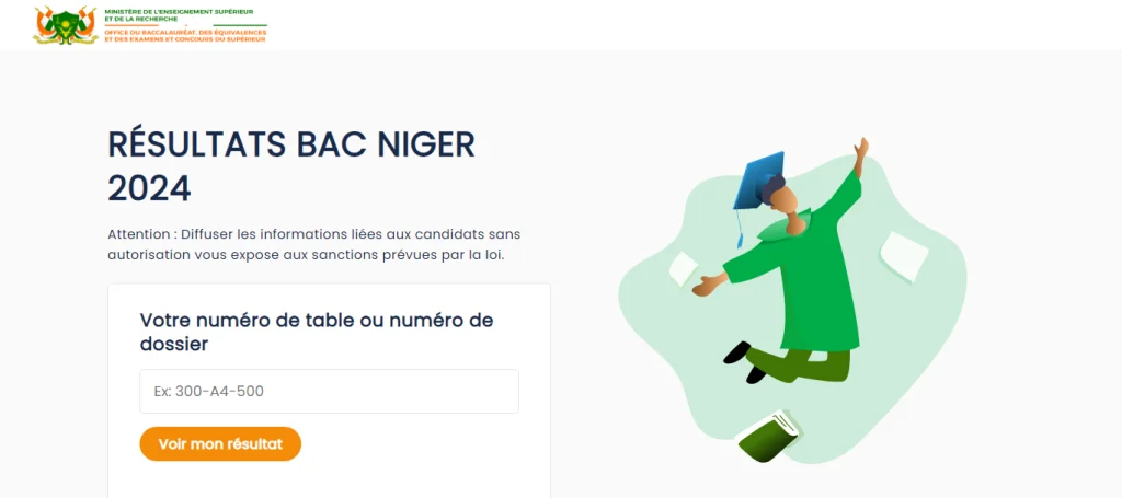 Résultats Office BAC Niger 2024 disponible sur resultats.officebacniger.com